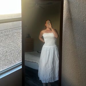 Strapless maxi dress